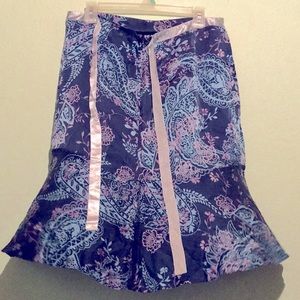 New York & Company Paisley Knee Length Skirt sz 12